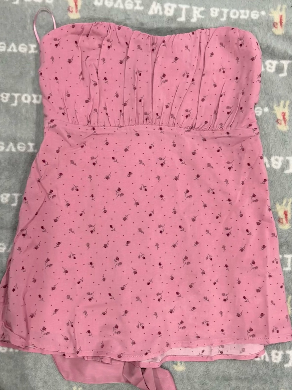 y2k-coquette style Hollister Pink babydoll top